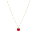 16" Necklace Gold - Reflection Small Charm - 07