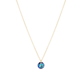 16" Necklace Gold - Reflection Small Charm - 12