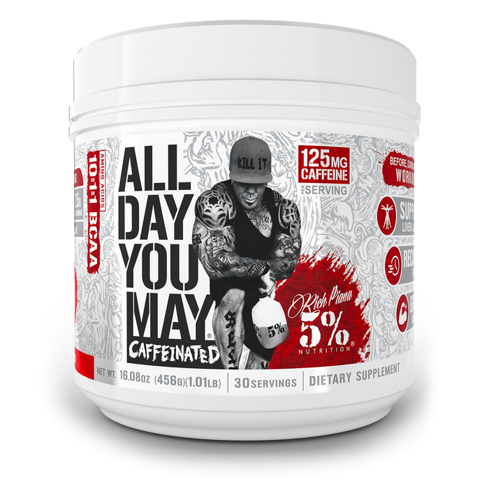 5% Nutrition Fruit Punch AllDayYouMay Caffeinated Legendary Series 456g