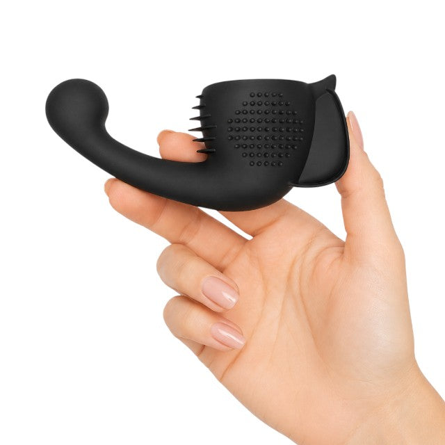 Accesoriu LOVENSE - DOMI, pentru stimularea intensă a femeilor, compatibil cu dispozitivul DOMI, 15 cm, culoarea negru
