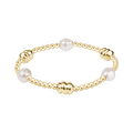 Admire Gold & Admire Pearl 3mm Gold Bracelet