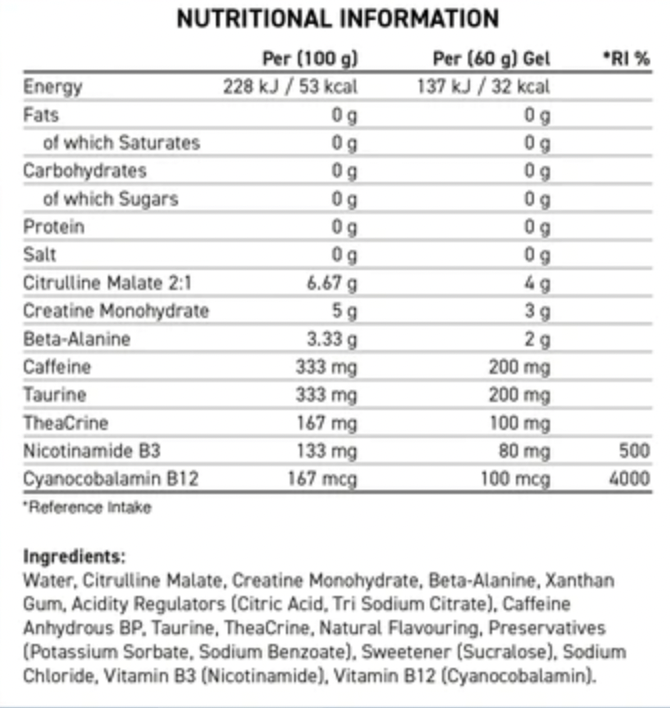 Applied Nutrition ABE Pre Workout Gel 20 x 60g