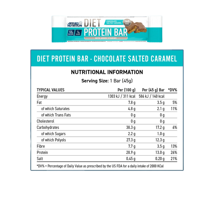 Applied Nutrition Diet Protein Bar 12 x 45g