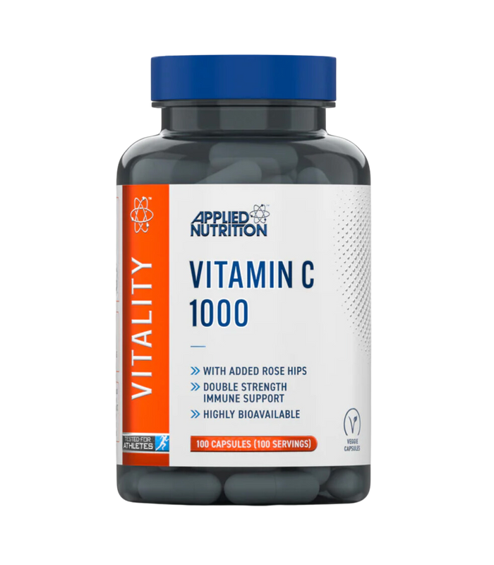 Applied Nutrition VITALITY Vitamin C 1000MG & ROSE HIPS 100 Caps