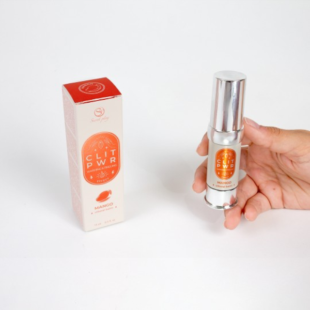 Balsam Secret Play CLIT PWR - MANGO, pentru stimularea clitorisului si orgasmului feminin, 15ml