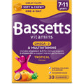 Bassetts Omega 3 & Multivitamins 7-11 Years Tropical 6 x 30 Gummies (case) - Out of Date