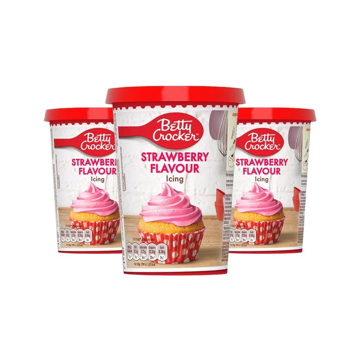 Betty Crocker Strawberry Icing 6 x 400g (case) - Out of Date