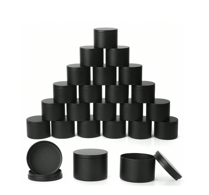 Black Candle Jar - 8oz - Clearance