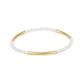 Bliss Bar Pattern Pearl 3mm Bracelet