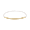 Bliss Bar Textured Pearl 3mm Bracelet