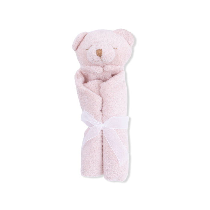 A perfect little security blankie and tagalong for your child. The delicious cashmere-like material is perfect for babies and toddlers to snuggle. Each blankie features a sweet animal head that's easy to grip. It will bring smiles and comfort to your little napper and will likely become a favorite animal friend to take along on many adventures.

Soft and snuggly
100% Polyester microfiber
Machine washable
Measures 13"x13"