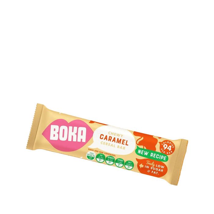 Boka Caramel Energy Cereal Bar 24 x 30g - Out of Date