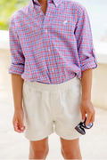 Our Sheffield Shorts in Saratoga Stone with Saratoga Stone Stork are preppy and practical! The elastic waist makes diaper changes and potty training so much easier, and you'll love how put together he looks. Pair them with any of our Prim & Proper Polos or Carter Crewnecks for a classic and charming outfit!