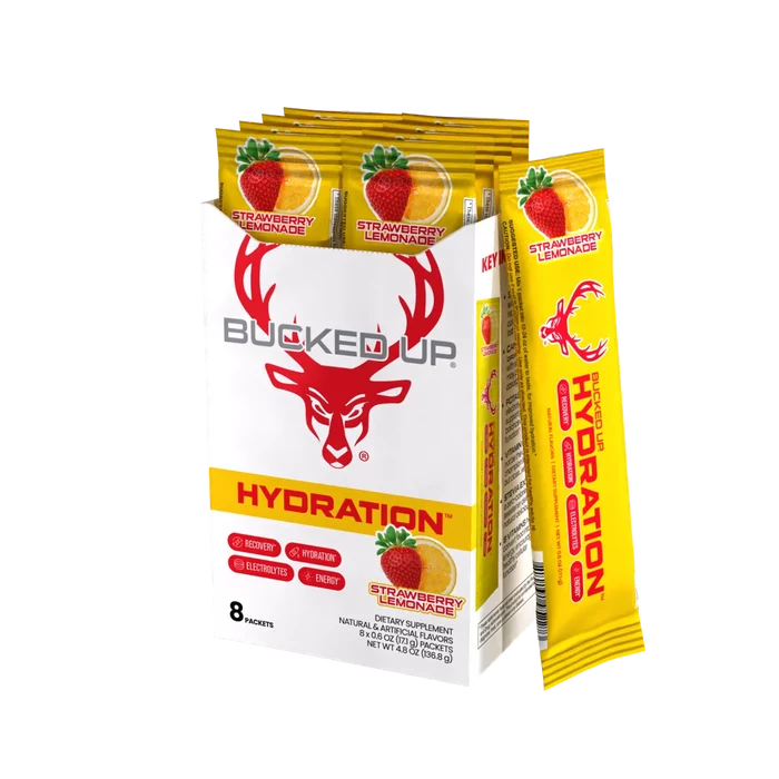 Bucked Up Hydration Strawberry Lemonade Sachets 18 x 16.4g
