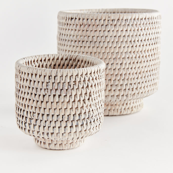 Burma Rattan Cachepots Small, Set Of 2 - View 2