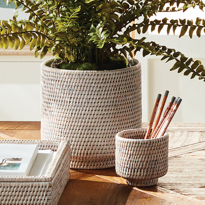 Burma Rattan Cachepots Small, Set Of 2 - View 4