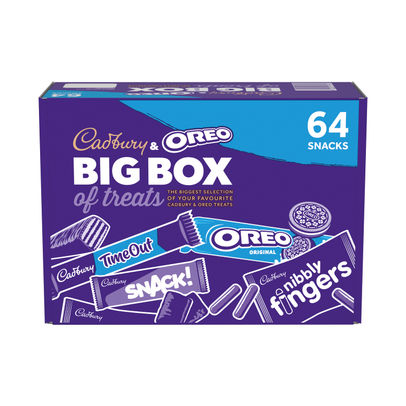 Cadbury and Oreo Big 64 Box of Treats Bulk Box 1.6kg - Out of Date