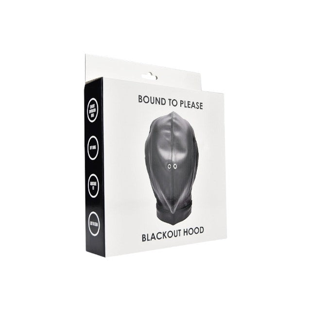 Cagula Bound To Please - Blackout Hood, pentru jocuri erotice BDSM, Neagra N12243
