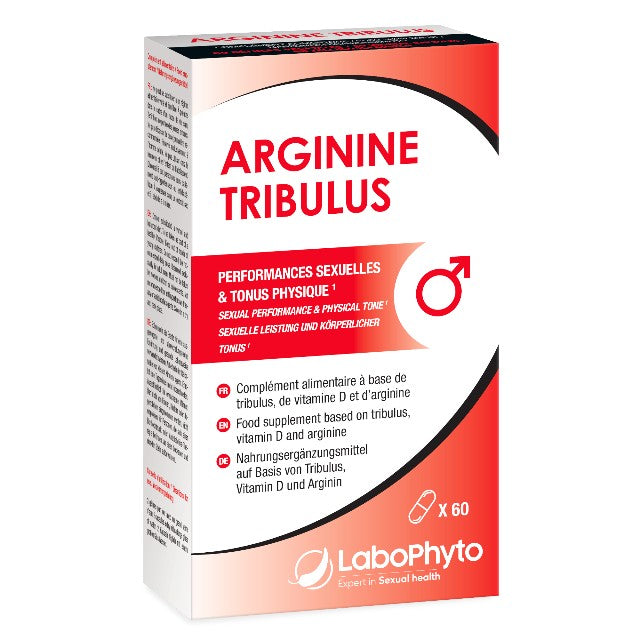 Capsule ARGININE TRIBULUS, Labophyto, pentru erecție, libidou și virilitate, 60 capsule