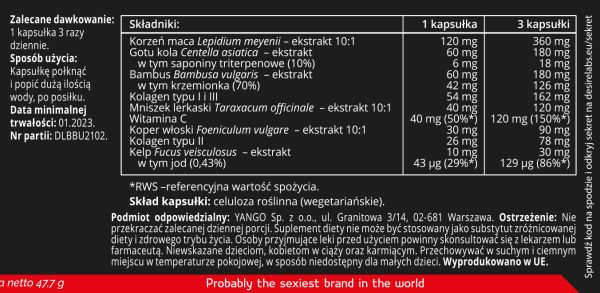 Capsule Brazilian Butt, pentru ridicarea si fermitatea feselor, 90 buc