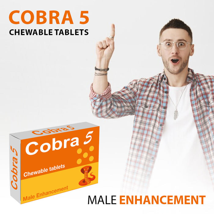 Capsule COBRA 5, pentru potenta, erectii puternice si stimularea libidoului barbatilor, 5 buc