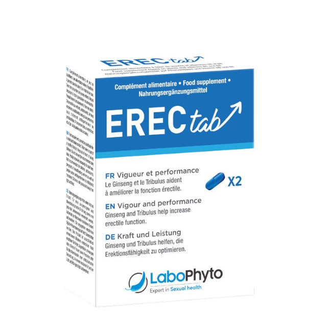 Capsule ErectaB, Labophyto, pentru erecție, libidou și virilitate, 2 capsule