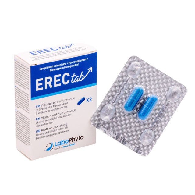 Capsule ErectaB, Labophyto, pentru erecție, libidou și virilitate, 2 capsule