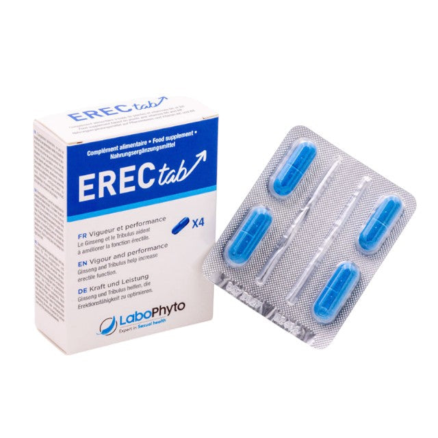 Capsule ErectaB, Labophyto, pentru erecție, libidou și virilitate, 4 capsule