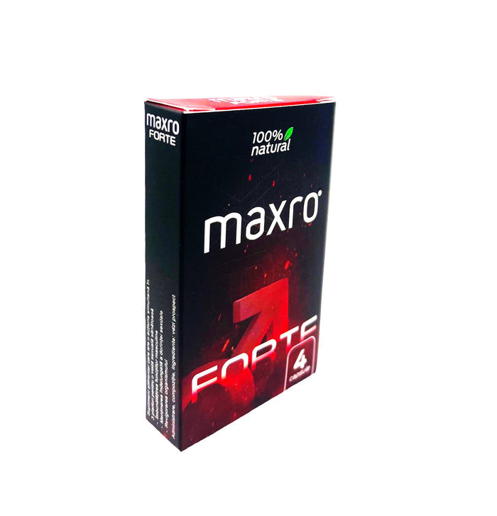 Capsule MAXRO FORTE, pentru imbunatatirea performantelor sexuale, cresterea apetitului sexual si erectie, pentru barbati, 4 buc
