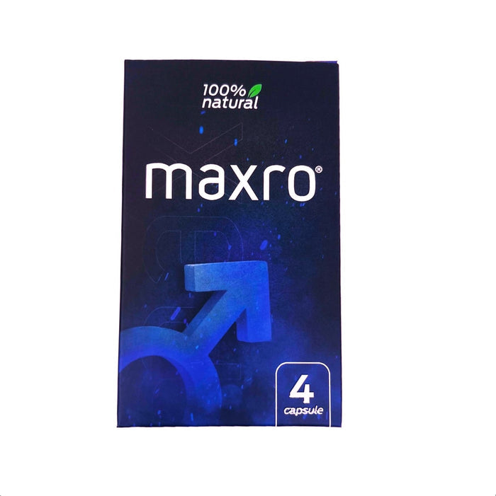 Capsule MAXRO, pentru imbunatatirea performantelor sexuale, cresterea apetitului sexual si erectie, pentru barbati, 4 buc