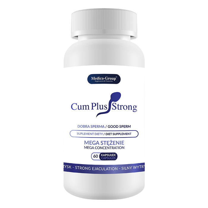 Capsule MEDICA-GROUP Cum Plus Strong, pentru creșterea volumului și îmbunătățirea gustului spermei, 60 buc