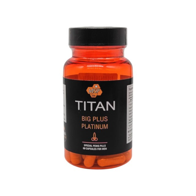 Capsule TITAN BIG Plus Platinum, pentru marirea penisului, 60 buc