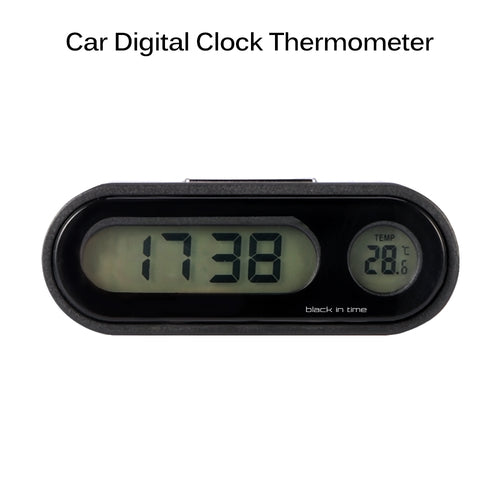 Car Digital Clock Temperature Gauge with LED