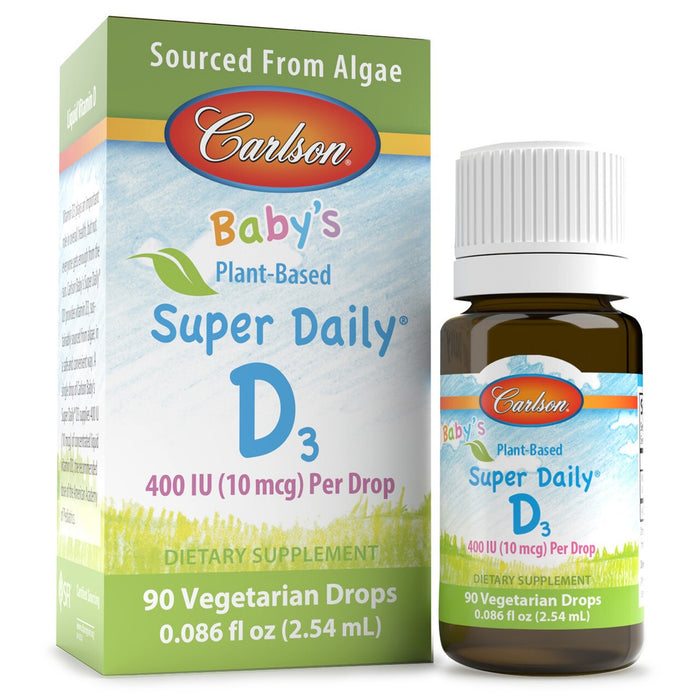 Carlson Labs Baby's Plant-Based Super Daily D3 2.54ml - Out of Date