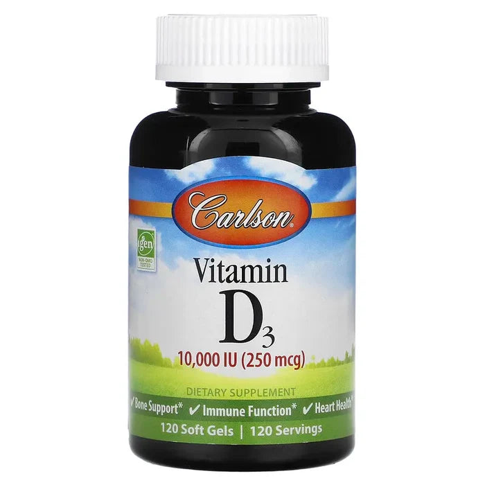 Carlson Labs Vitamin D3 1000 IU 250 Softgels