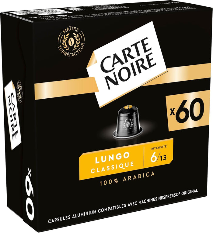 Carte Noire Nespresso Lungo Coffee 60 Capsules