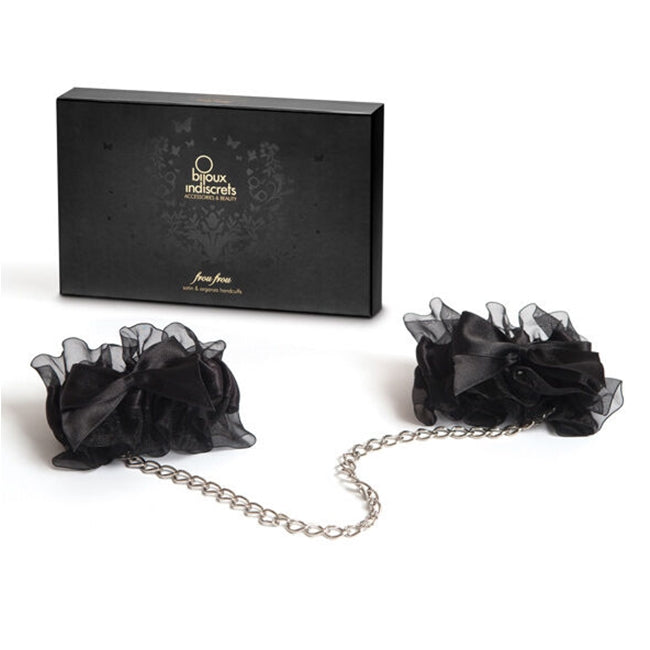 Catuse pentru jocuri erotice, BIJOUX - INDISCRETS FROU FROU, din organza, negre