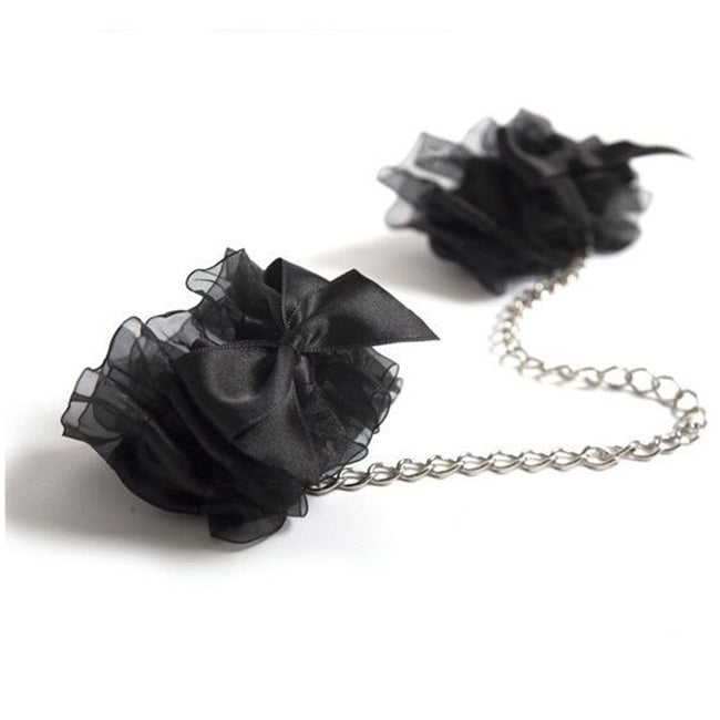 Catuse pentru jocuri erotice, BIJOUX - INDISCRETS FROU FROU, din organza, negre
