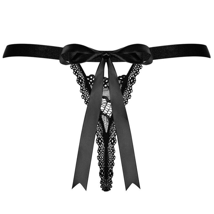 Chilot tanga sexy funda la spate, Obsessive Isabellia, S/M, negru