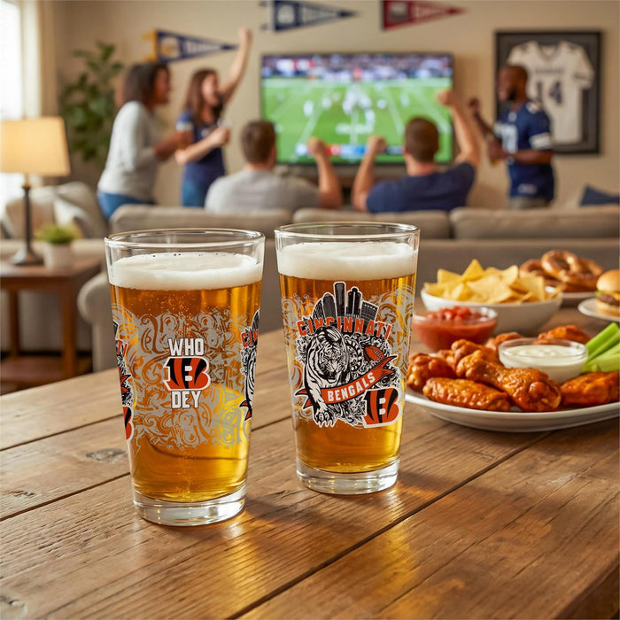 Cincinnati Bengals 16oz Glass Pint