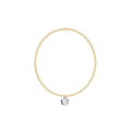 Classic Gold 2mm Bracelet - Reflection Small Charm - 04