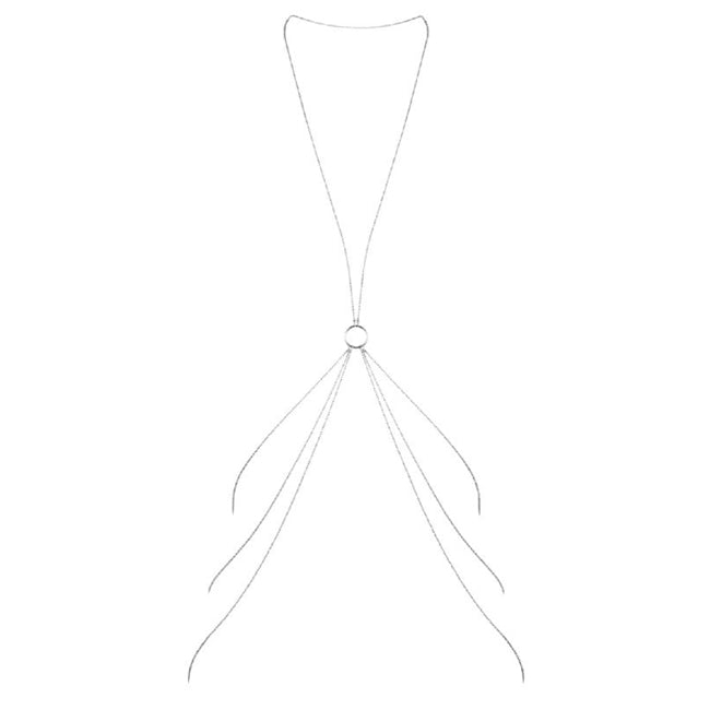 Colier corporal BIJOUX - MAGNIFIQUE Collection 8 body jewelry, pentru femei, metalic silver