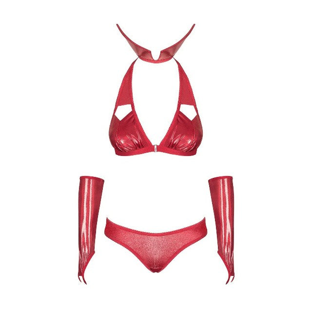 Costum sexy Obsessive Vampines, rosu, S/M