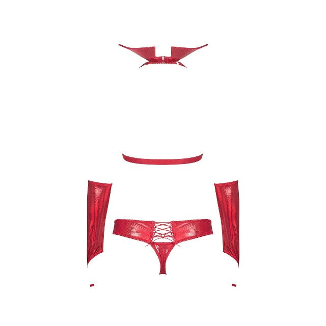 Costum sexy Obsessive Vampines, rosu, S/M