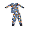 Dress your little one in spooky style with the Costumed Ghosts - L/s Loungewear Set from Angel Dear. Made from soft bamboo fabric, this cozy set features a playful ghost print that glows in the dark, adding magical fun to nighttime. Perfect for Halloween or any chilly evening, this footie keeps comfort and festive spirit glowing all night long.