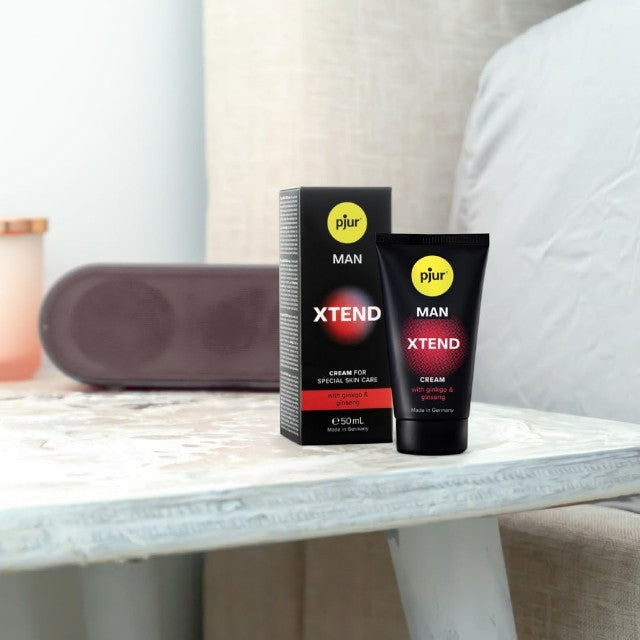 Cremă intimă PJUR MAN XTEND, pentru excitare și erecții de durată, cu gingko biloba și ginseng, 50 ml