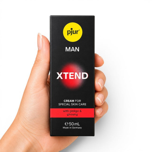 Cremă intimă PJUR MAN XTEND, pentru excitare și erecții de durată, cu gingko biloba și ginseng, 50 ml