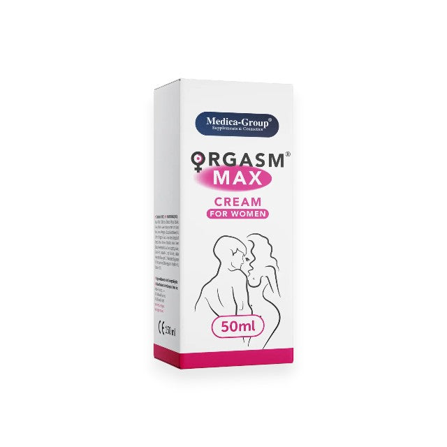 Cremă MEDICA-GROUP OrgasmMax Women, pentru orgasm intens și creșterea libidoului feminin, cu ginkgo biloba, 50 ml