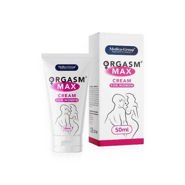 Cremă MEDICA-GROUP OrgasmMax Women, pentru orgasm intens și creșterea libidoului feminin, cu ginkgo biloba, 50 ml