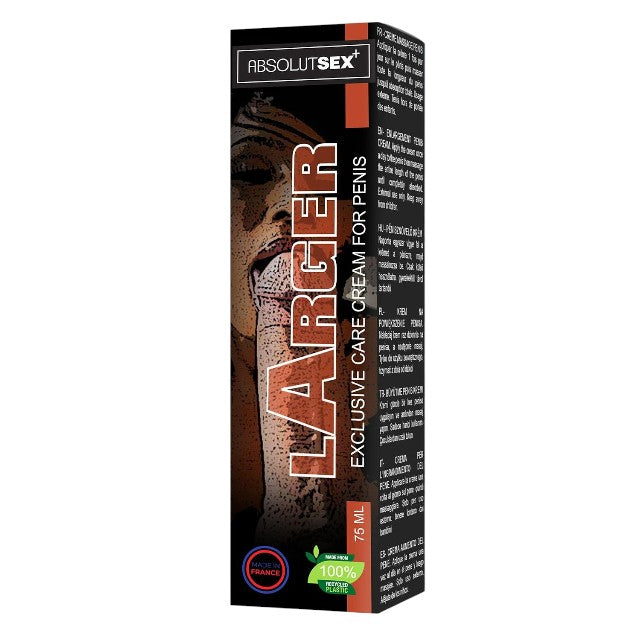 Crema Ruf Absolutsex - Larger, pentru potenta, erectii puternice, intarzierea ejacularii si marire penis, 75 ml